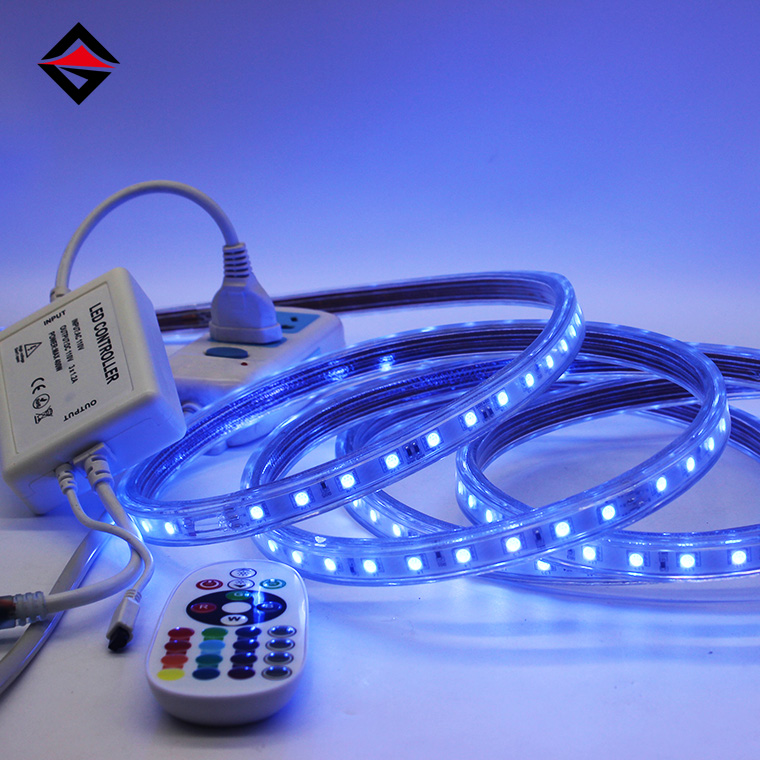 Explore iluminação inovadora: tiras leves à prova d'água RGB de alta tensão