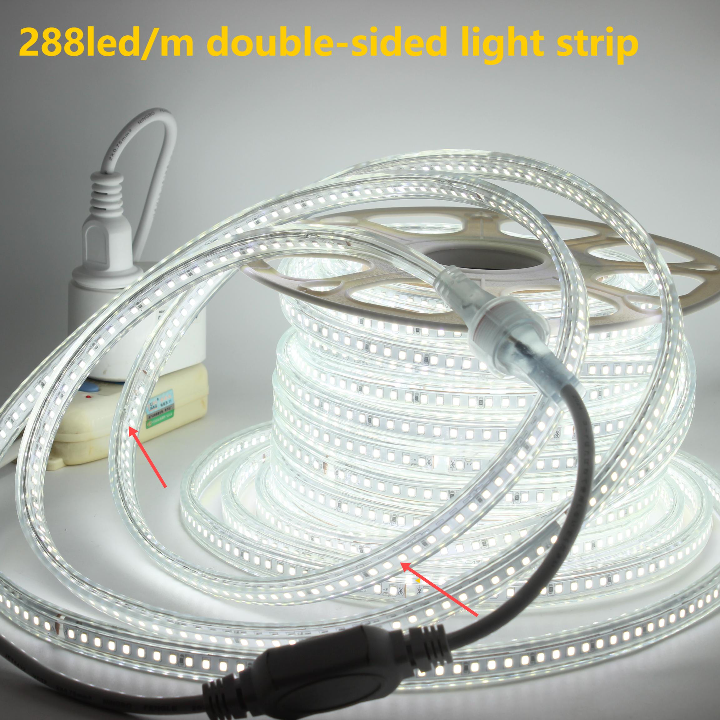 Faixa de luz dupla face de alta tensão: o design da cabeça de masculino e feminino à prova d'água lidera uma nova tendência na iluminação de engenharia
