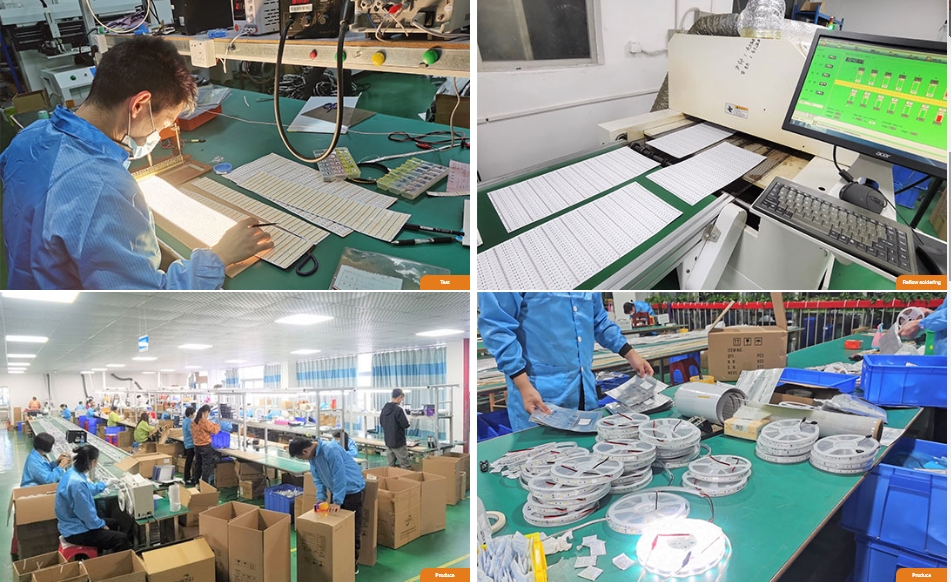 Guoye Optoelectronics controla a qualidade das tiras de luz LED