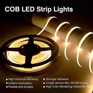 A tira de luz de COB é aquecida alta?